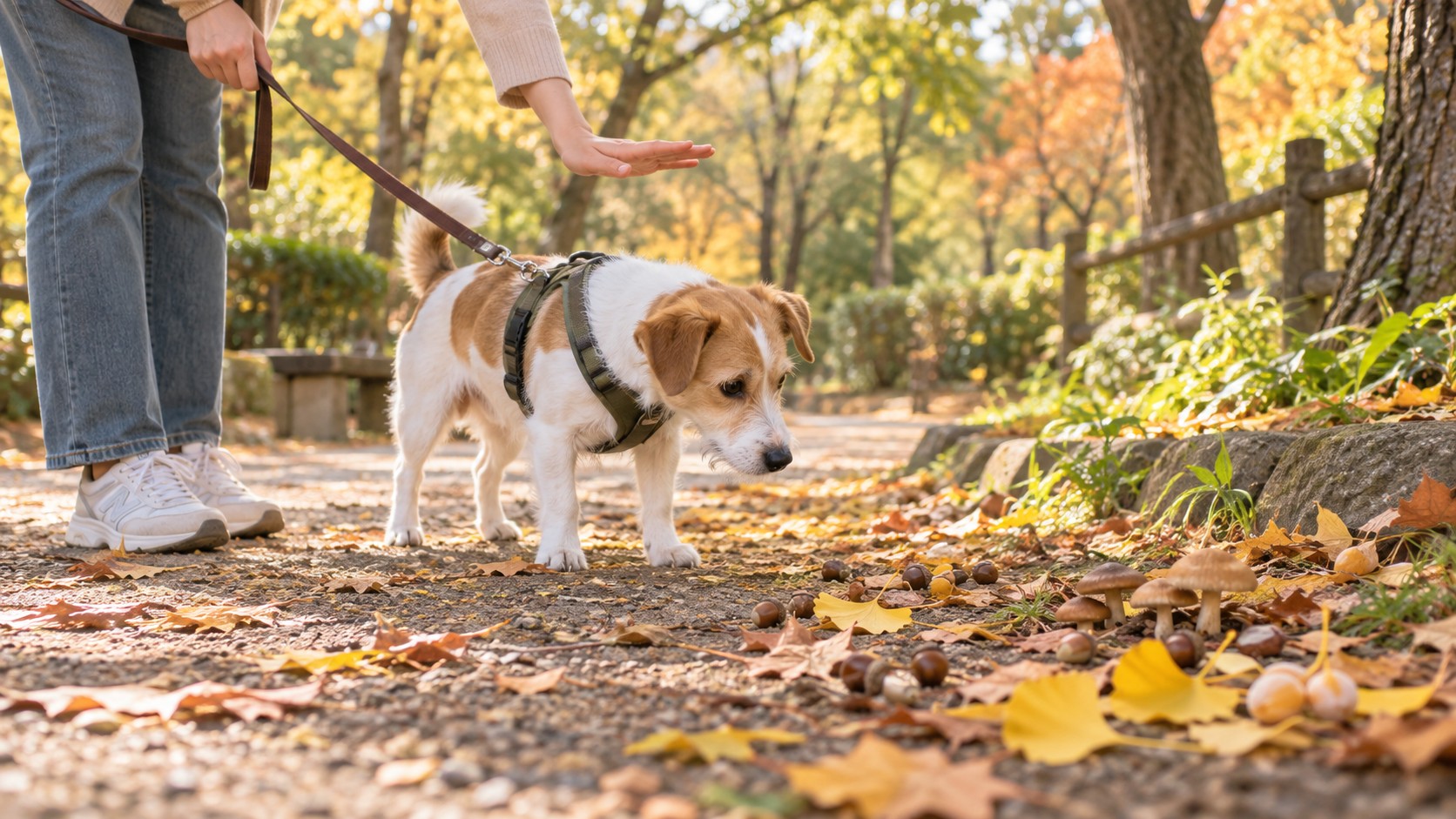 【秋の散歩は誤食に注意】犬が拾いやすいキノコ・ギンナン・どんぐりの危険と対処法