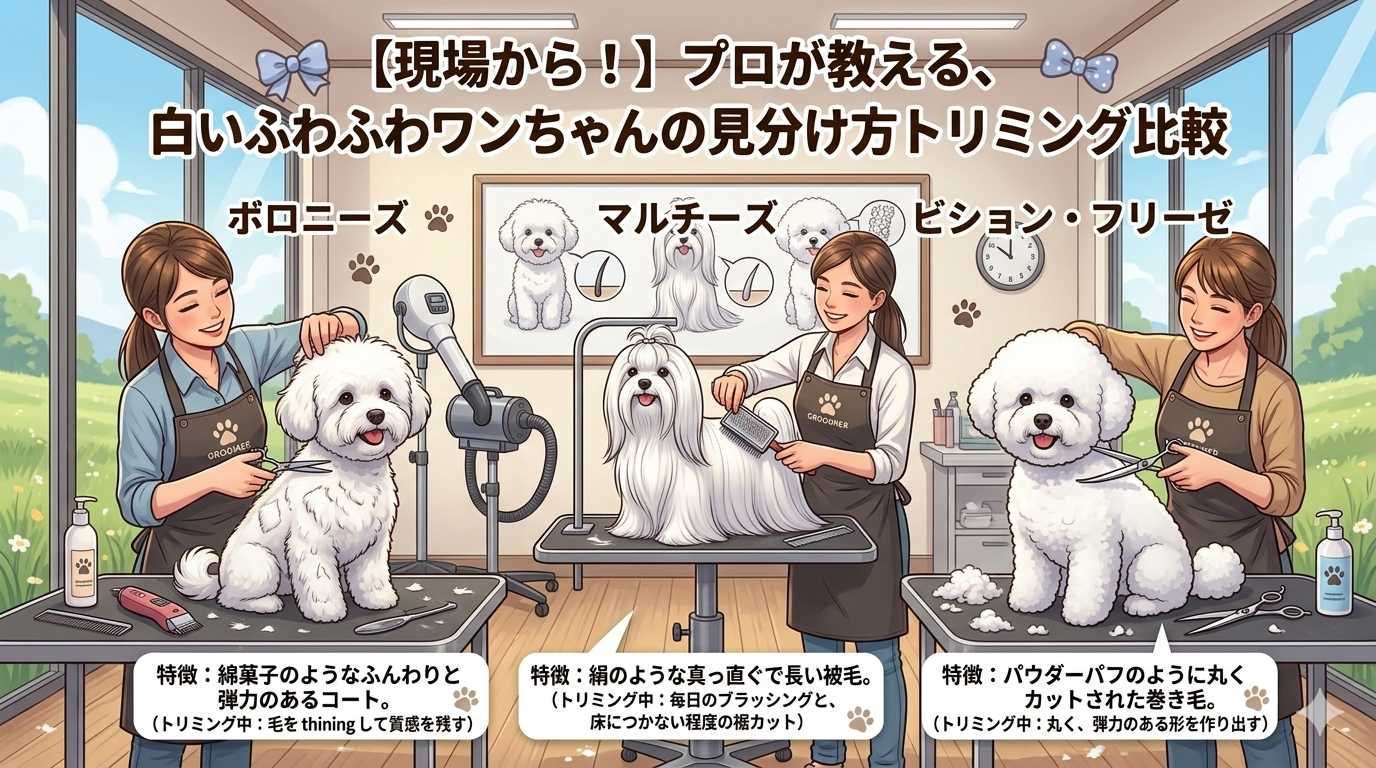 まるで動くわたあめ!イタリア生まれの希少犬「ボロニーズ」の魅力と飼い方のコツ、他犬種との見分け方まで徹底解説