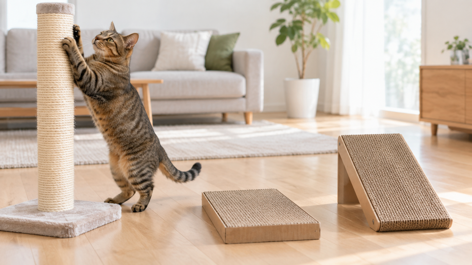 猫の爪とぎはなぜ必要?家具を守りながら好みに合わせる対策と受診の目安